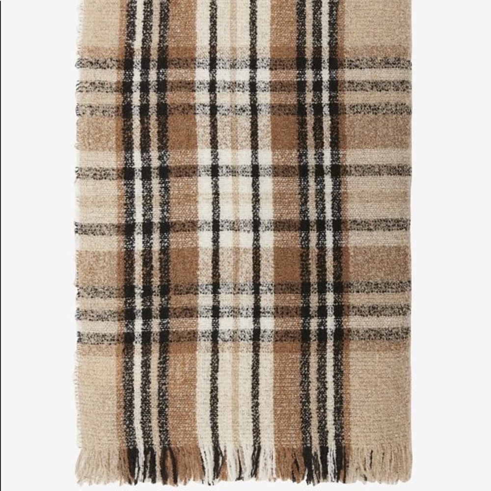 Luisa Brini Wool Plaid Scarf